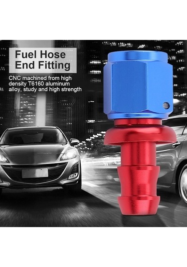 Fastbuy An6 T6160 Otomobil Yağ Soğutucu Bağlantısı - Alyuminyum, Anodize, Kolay Montaj, Düz 0 Tipi