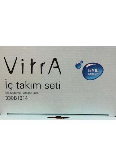 Vitra 330B1314 Tek Basmalı Rezervuar İç Takımı Mavi
