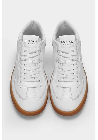 Lufian Luana Beyaz Hakiki Deri Kadın Sneaker Ayakkabı 121230029 Beyaz