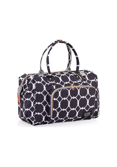 Lal Baby Baggage Bag Halkalı Siyah Omuz Askılı Anne Bebek Bakım Çantası Siyah