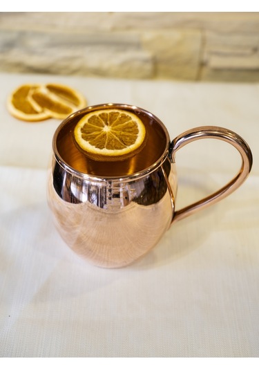 Bakır Kalaysız Tombul Kupa Parlak Renk