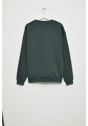 GRIMELANGE Cormac Erkek %100 Organik Pamuk Koyu Yeşil Eşofman Takımı Koyu Yeşil