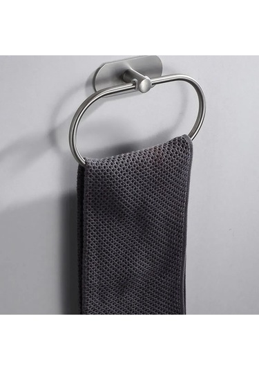Gajeena Modern Silver Banyo Havluluk Organizer - Pratik Havlu Asma Aleti, Dayanıklı Ve Şık Tasarım Won121212-8ldm Siyah