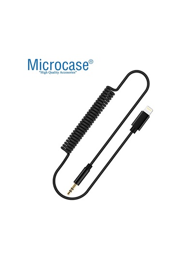 iPhone Lightning to Aux Çevirici 3.5 mm Spiral Ses Kablosu AL2693