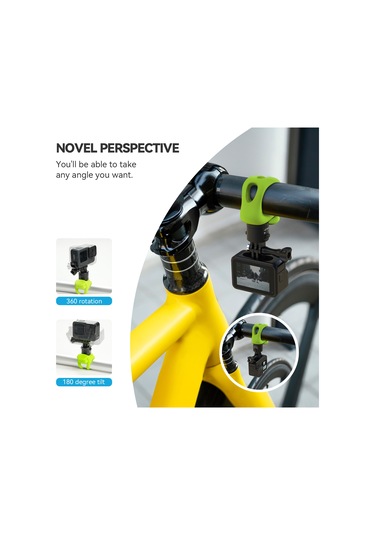 Shineyee Telesın Spor Kamera Silikon Sabitleme Kayışı Hızlı Çıkarma Özelliği 2 Seviye Ayar 74g Siyah