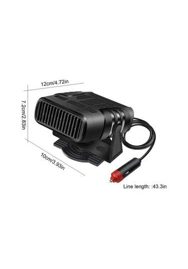 Dancemonkey 12v Araba Isıtıcı, Ön Cam Buz Çözme, İç Isıtma Fanı, Otomobil İç İklima Cihazı