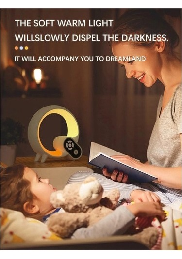 Metabagua Ortam Işığı, 14 Çeşit Işık Efekti, 15 Beyaz Gürültü Işığı, Usb Yatak Başucu Hediye Gece Uykusu W8mmzt Beyaz