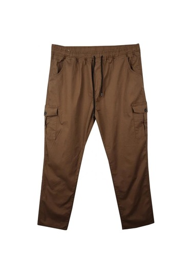 Kargo Cepli 100 Kilo-180 Kilo Arası Için Uygun Erkek Büyük Beden Gabardin Pantolon Taba Kargo Cepli 100 Kilo-180 Kilo Arası Için Uygun Erkek Büyük Beden Gabardin Pantolon Taba