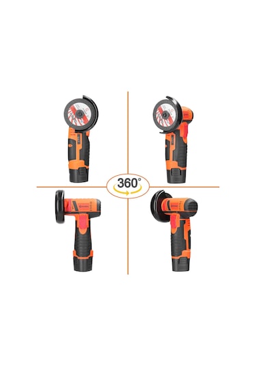 Jms Geevorks 19500 Rpm Elektrikli Mini El Kesici Taşlama Aracı Eu Plug + Batarya