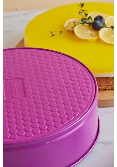 Karaca  Süper 2'li Kek Kalıbı Seti Gri Fuşya 28/24 cm