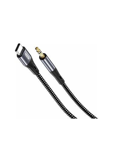 Go Des Gac-168 Type-c To 3.5mm Aux Audio Ses Kablo 1m Siyah