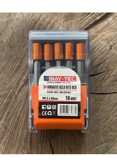 Byt Ph2 Stoplu Vida Sıkma Ucu Mıknatıslı Yıldız Bits Uç Yıldız Uç 65mm 10adet