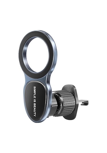 Polham Magsafe Mıknatıslı Sarsıntısız Havalandırma Girişli Telefon Tutucu, Düşmez, Kilit Sistemli Tutucu