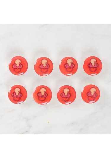 Loren Crafts 8'li Emzik Düğme - 1012