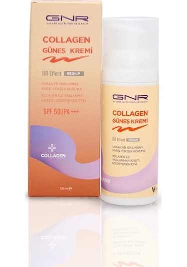 GNR BB Effect Collagen Güneş Kremi Medium SPF50+ 50 ML