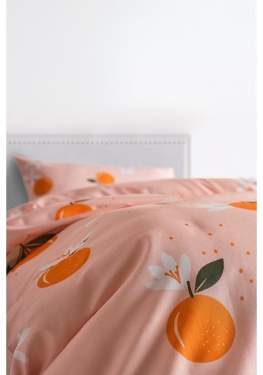 Ranforce Joyful Orange Nevresim Takımı Tek Kişilik Turuncu