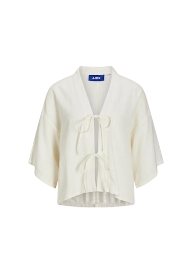 Jjxx Kadın Jxbreeze Bağlama Detaylı Keten Gömlek 12270942 Ekru Ekru