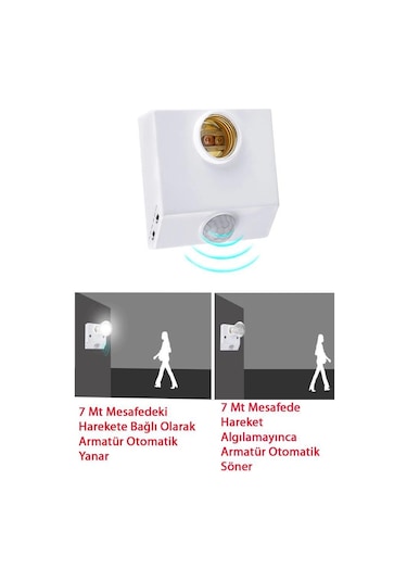 Şahnet 5014 360 Derece E27 Duylu Hareket Sensörü