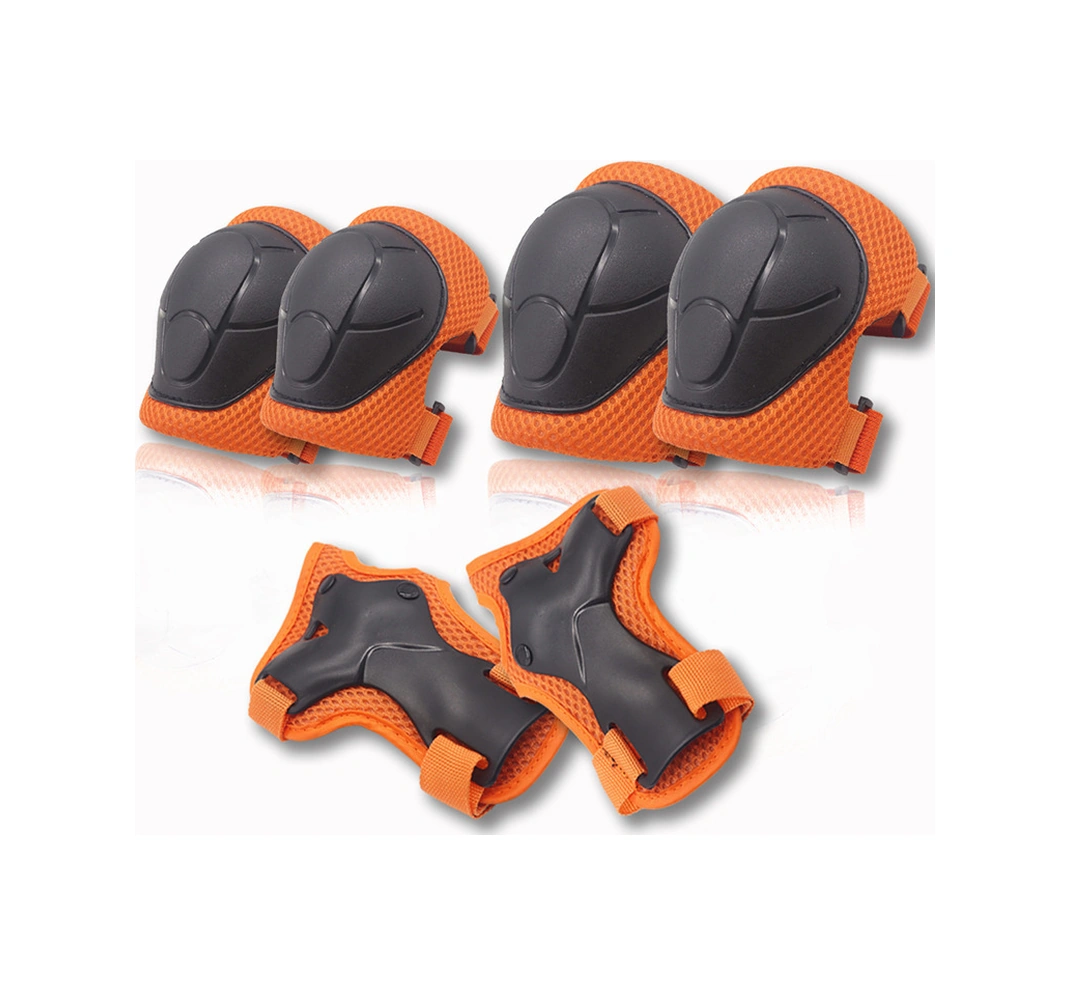 Skycity Çocuklar İçin Bisiklet, Kaykay, Denge Arabası Koruyucu Seti - Diz, Dirsek Koruyucuları Dahil 6 Parça Mavi Stokta Mavi