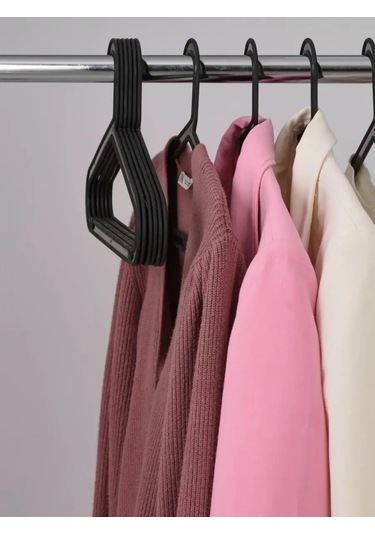 Ikea Iaskaaskıyafet Askıları - Plastik, 10 Parça Set. 154607005 Siyah