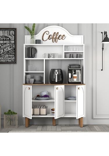 Bohem Kahve Köşesi 120cm - Beyaz Beyaz