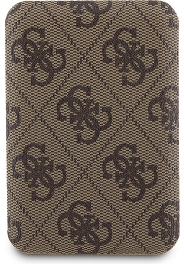 Guess GUPB5FP4EMGW PU Deri 4G Desenli Metal Yazı Logolu 5000 mAh 15 W Powerbank