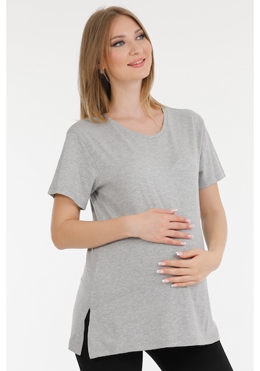 Parlingerie Hamile Tshırt Gri