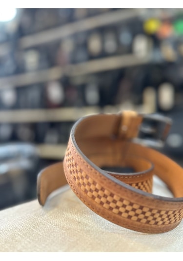 Fossil Kahve Hakiki Deri Erkek Kemeri