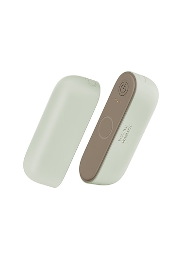 Jf308 2'si 1 Arada Bölünebilir Mini Taşınabilir Kış Elektrikli El Isıtıcı Güç Bankası - Yeşil