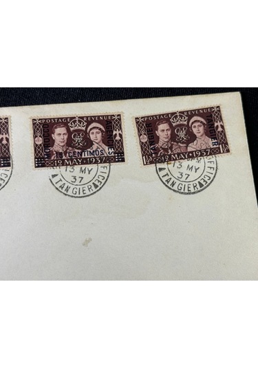 Fas İlk Gün Zarfı Morocco Tangıer 1937 Coronatıon Set On First Day Cover Sg164 C4492