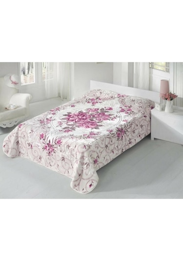 Sarar Battaniye Sarar Çift Kişilik Battaniye Friuze Krem Pudra