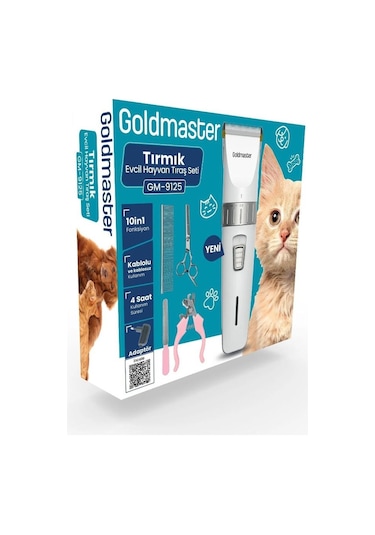Goldmaster Gm-9125 Tırmık Evcil Hayvan Tıraş Seti