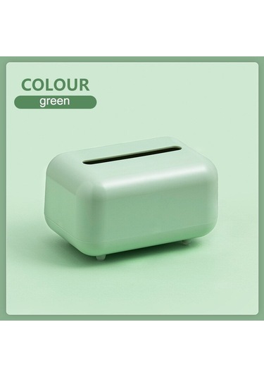 Yeşil-ev Basit Doku Kutusu Plastik Oturma Odası Yemek Odası Masaüstü Toz Geçirmez Islak Kağıt Havlu Saklama Kutusu Kapaklı Ve Yaylı