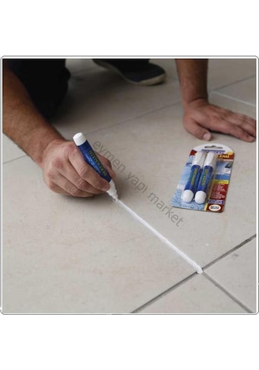 Vodaseal Fayans Derz Kalemi Beyaz 4 lü Set + 4 Adet Yedek Uç