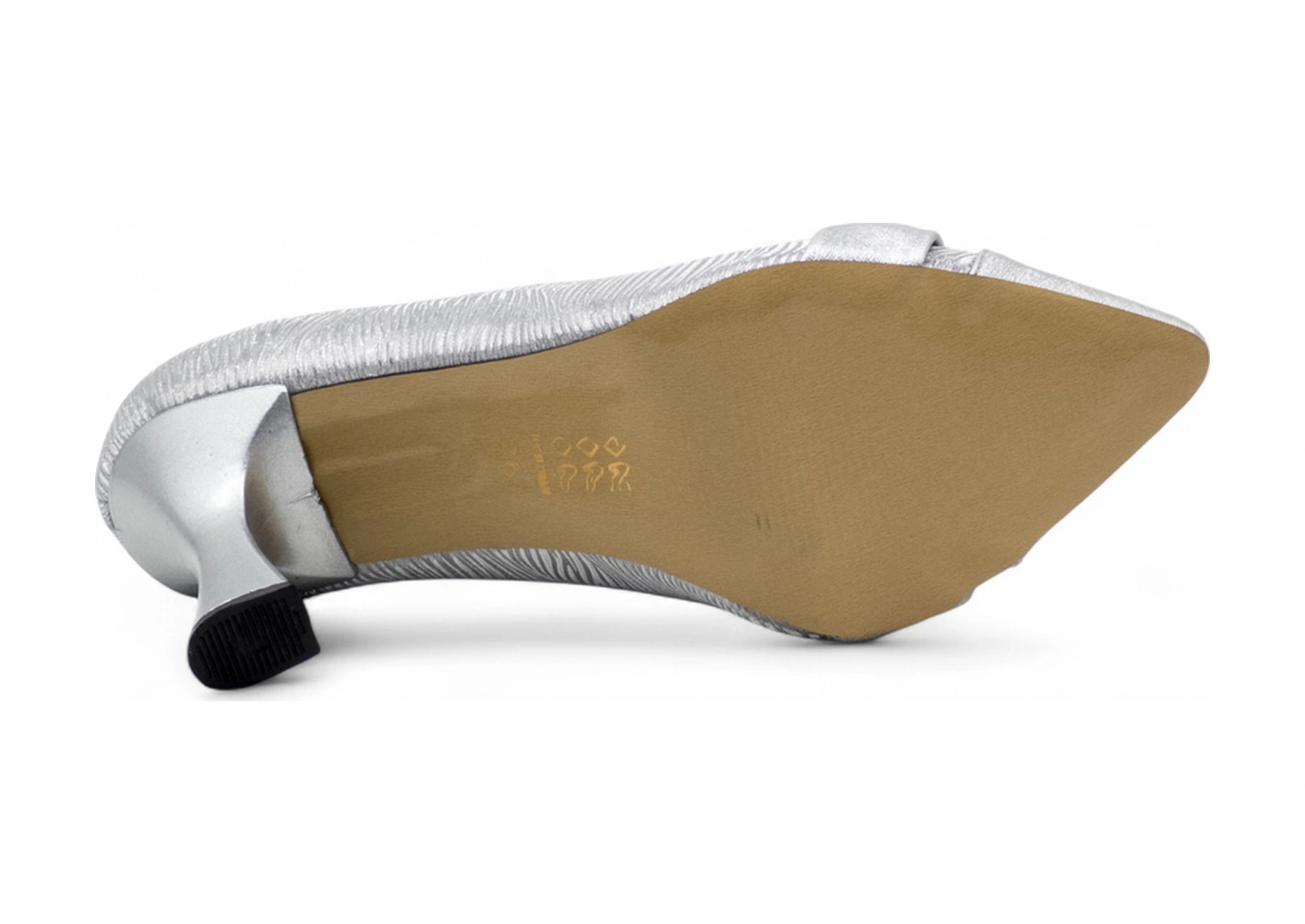 Bircan 02 Taşlı Kadın Stiletto GÜMÜŞ