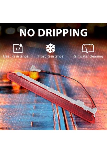 Leasetake Dinamik Üçüncü 3. Fren Lambası, Arka Stop Lambası Stop Lambası Toyota Hilux Revo Vigo 2015 2016 2017 2018 Kırmızı Kabuk