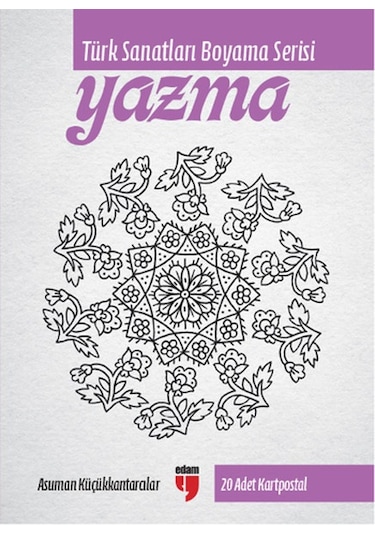 Yazma - Türk Sanatları Boyama Serisi 20 Adet Kartpostal- Edam