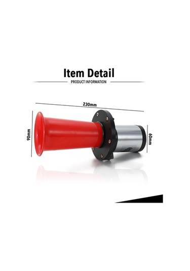 Createtech 12v 3a Otomobil Klasik Kornası, 110db Ses Basıncı, Motosikletler İçin Uygun