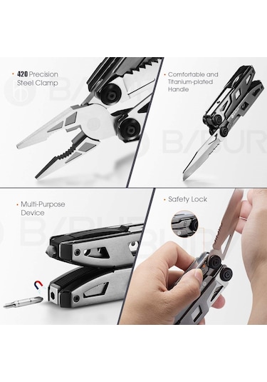 B/bury Çok Amaçlı Titanyum Pense - Dağcılık, Kamp, Avcılık,balıkç