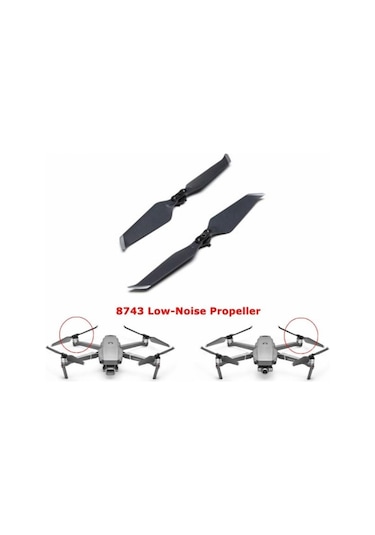 Djı Mavic 2 Pro İçin 8743 Düşük-gürültü Pervane 1 Cw 1 Ccw