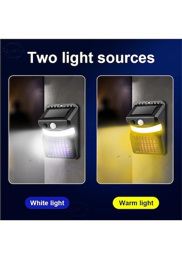 Jialan Led Güneş İşık Sivrisinek Katili Lamba Beyaz Ve Sıcak