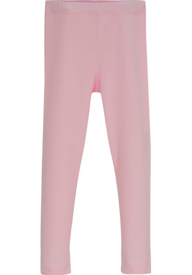 Lovetti Açık Pembe Kız Çocuk Tam Boy Düz Basıc Tayt Pembe