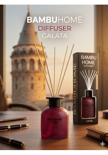 Oda Ofis Kokusu Galata 120 Ml Bambuhome Dıffuser Oryantal Işık