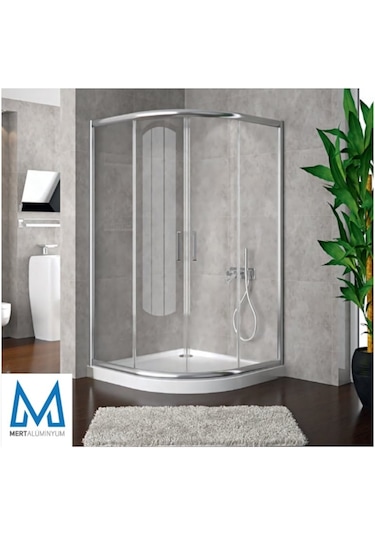 Blackline 5 Mm Oval Temperli Cam Duşakabin H:190 Şeffaf