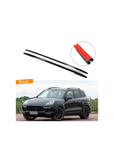 Porsche Cayenne 2010 2017 Arası Tavan Çıtası Siyah Oem Steyle