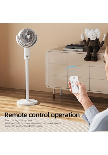Tcherchi Zemin Ve Masaüstü Çift Amaçlı 5 Hız Ayarlı Hava Sirkülasyon Fanı Beyaz
