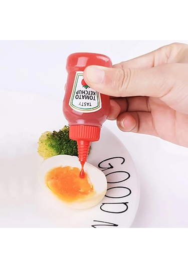 Qingmipy 4'lü Çocuk Lunch Sosu Dağıtıcı, Pe+pp Materyal, Sıkma Kapaklı, Leakproof, Transparan, Yemek Kutusu Aksesuarı, 25 Ml Diğer