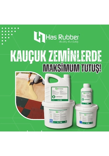 Kauçuk Zemin Yapıştırıcısı - Çift Komponenetli 24+1 Kg