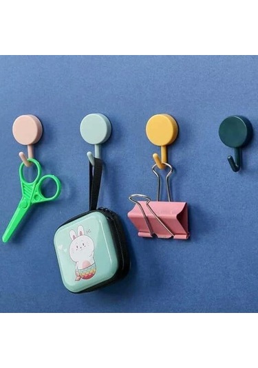 Kendinden Yapışkanlı Renkli Du Askısı Çok Renkli