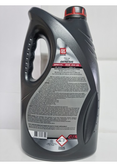 Lukoil Genesis C3 5W-30 Dpf Tam Sentetik Motor Yağı 4 L